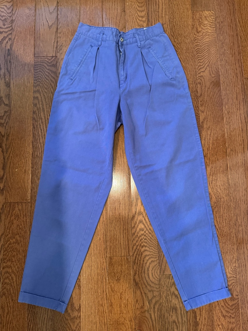 Esprit sport vintage 90s pleated high waist tapper cuff trouser periwinkle/lilac